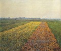 Die gelben Felder in Gennevilliers Landschaft Gustave Caillebotte